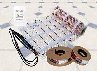 ComfortTile mat, spools and thermostat